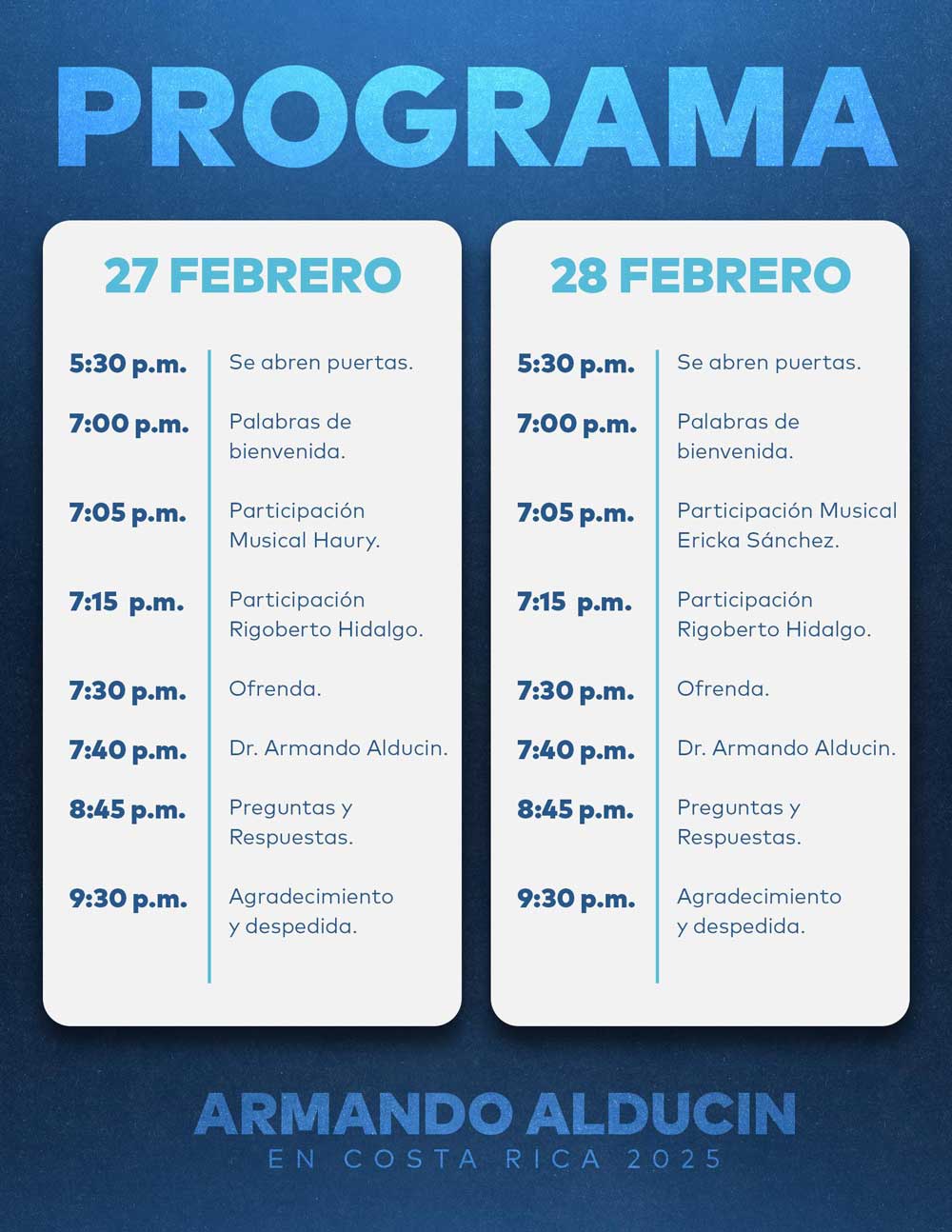 Banner del evento